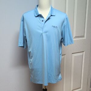 Oxford America Light Blue Oyster Bay Golf Links Polo Size L